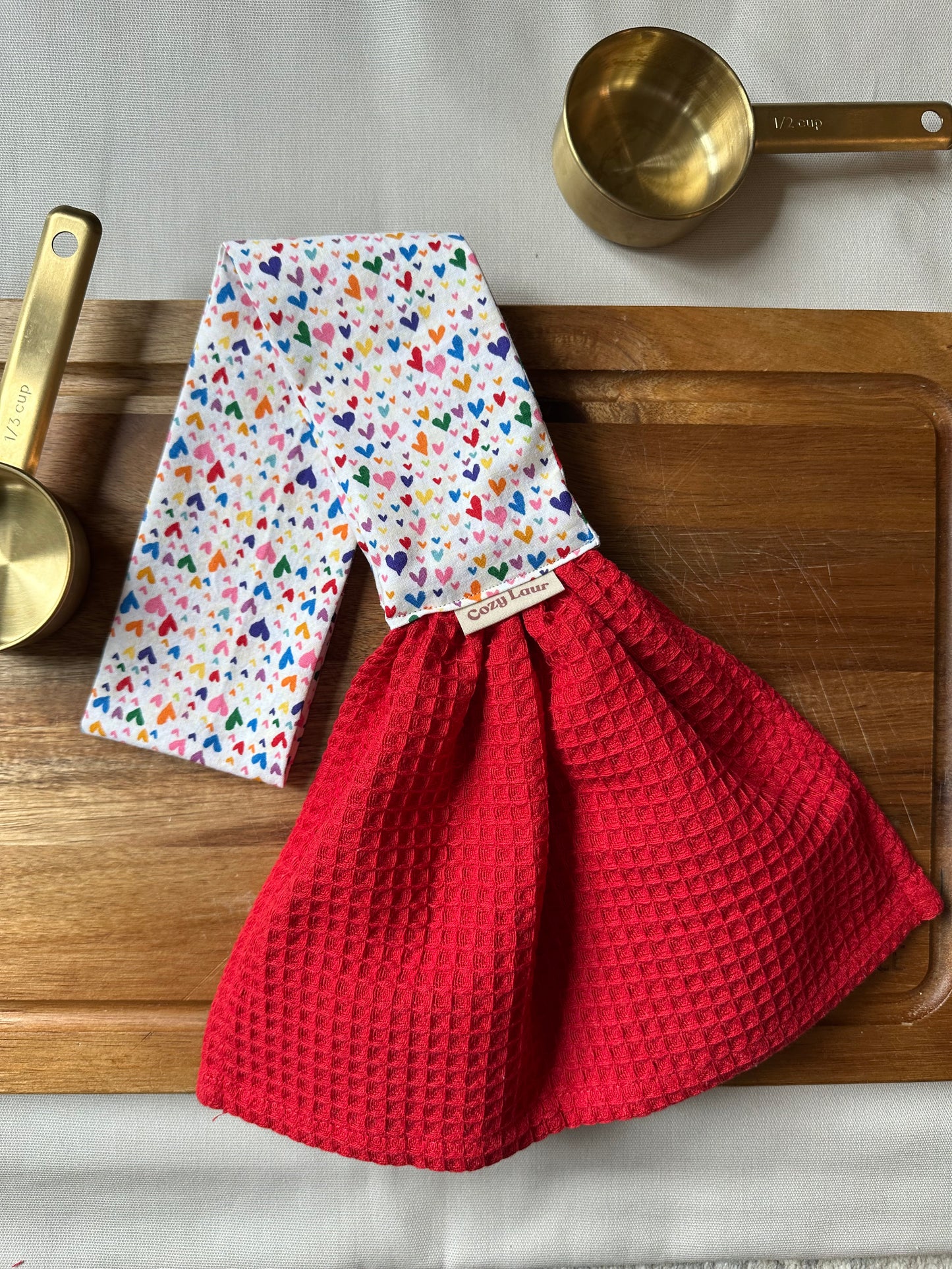 Rainbow Hearts - Toddler Scarf