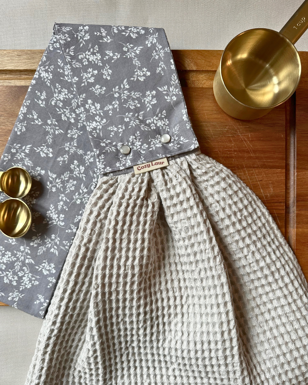 Gray Floral - Detachable