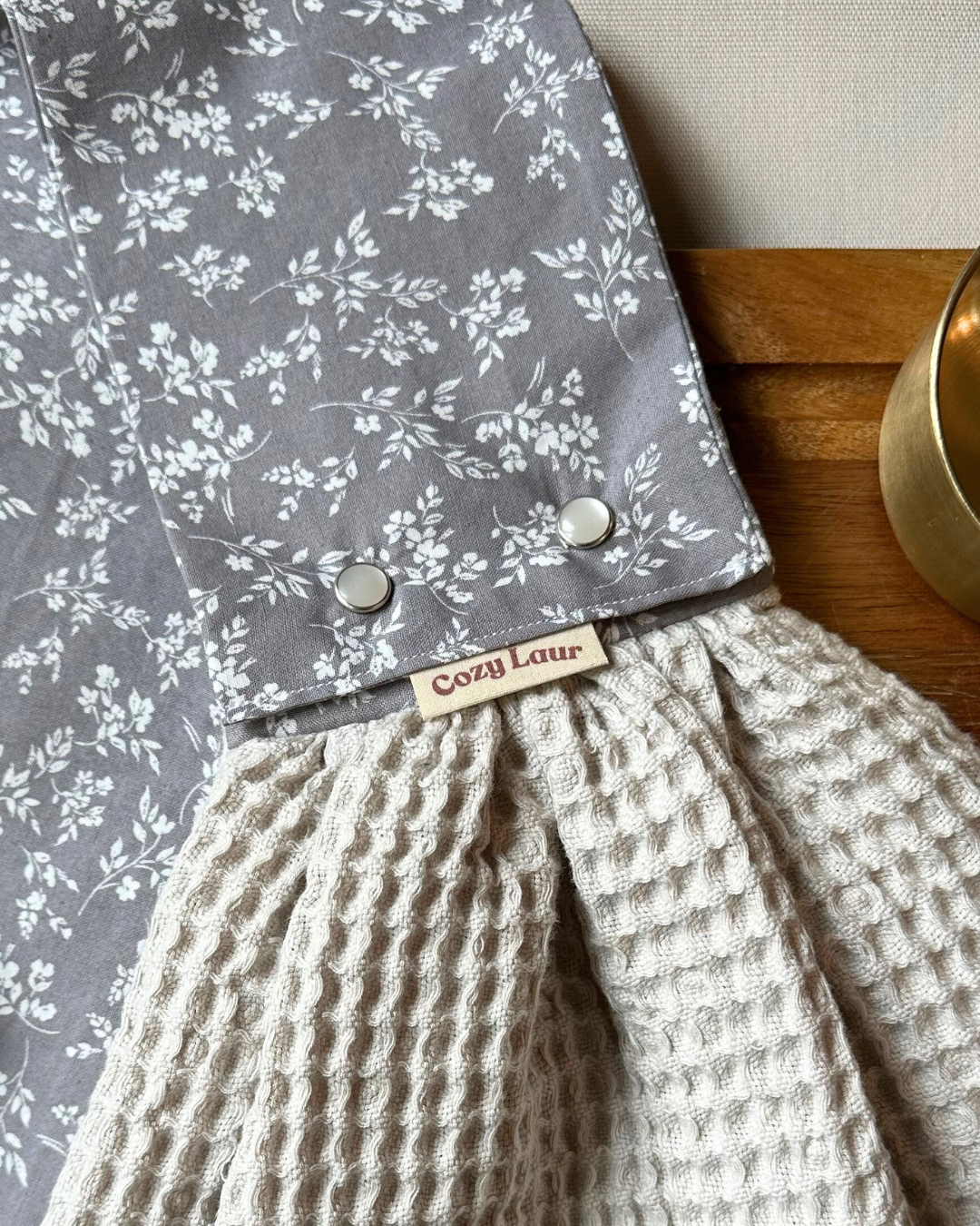 Gray Floral - Detachable