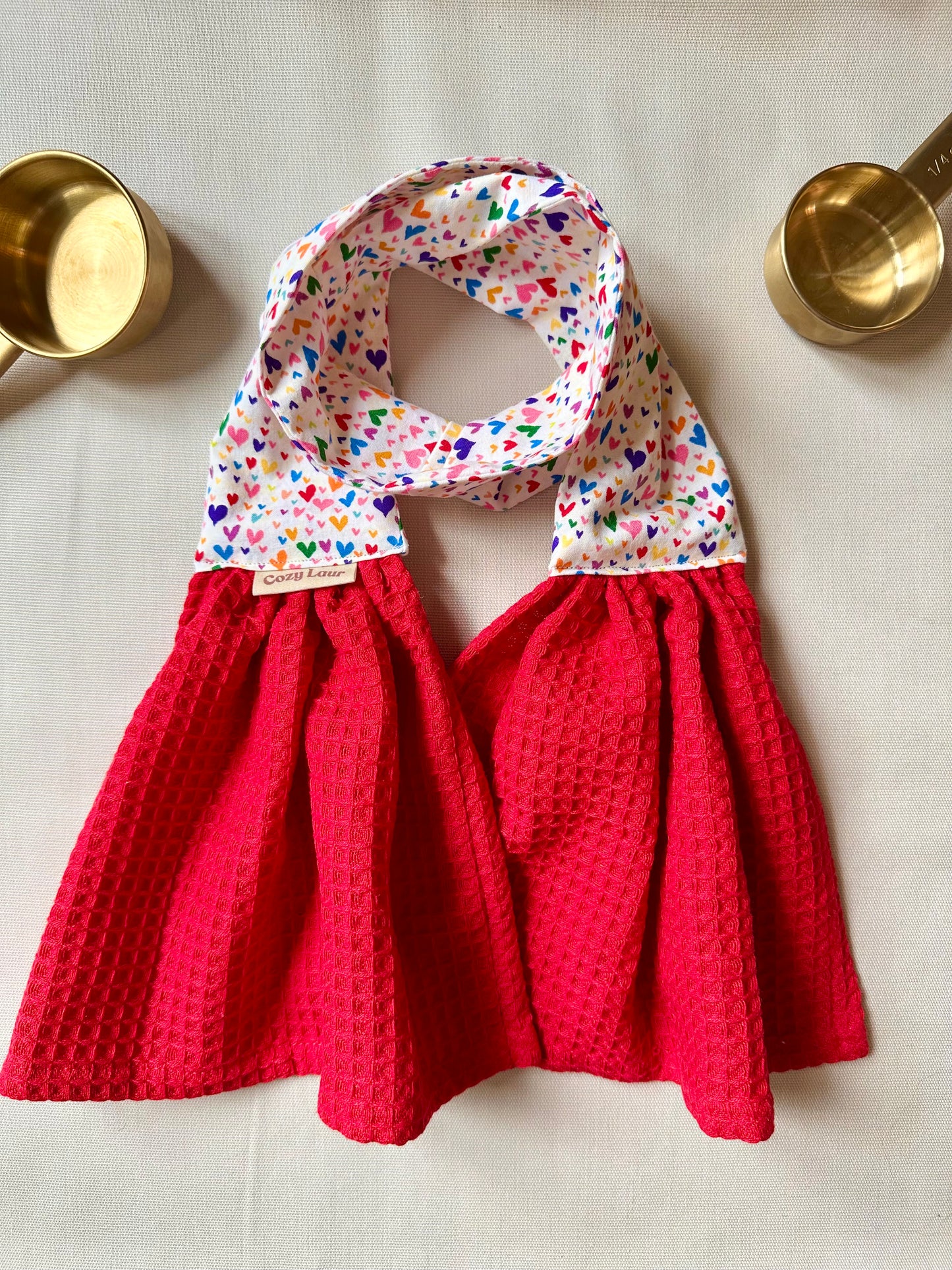 Rainbow Hearts - Toddler Scarf
