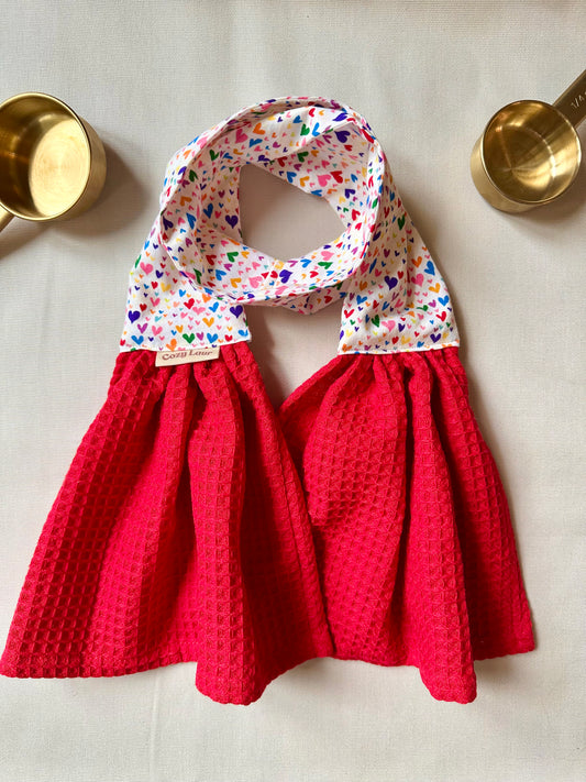 Rainbow Hearts - Toddler Scarf