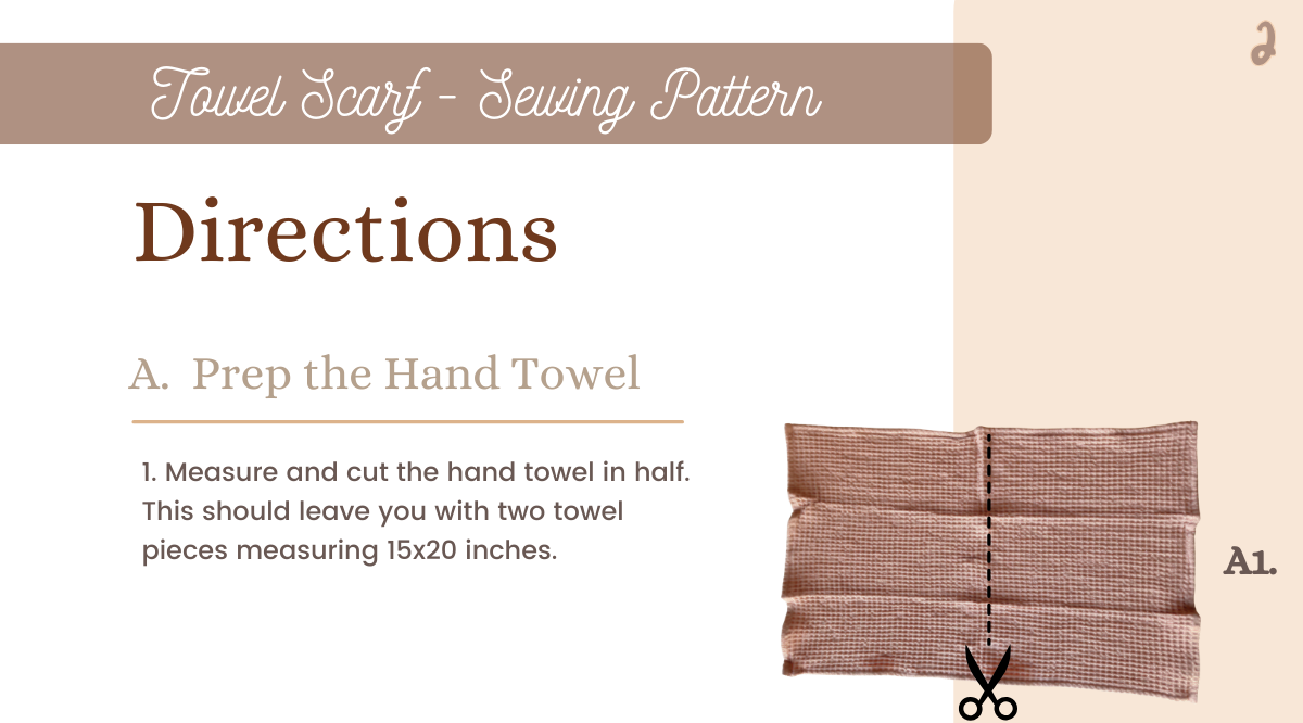 Towel Scarf - Pattern (Digital Download)